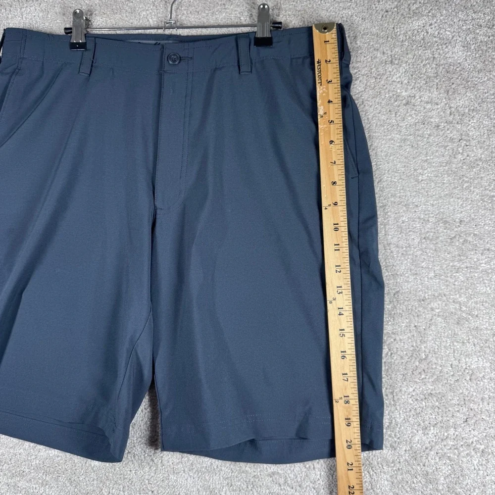 Ben Hogan Mens Performance Golf Shorts Slate Blue Stretch Size‎ 36 Flat Front